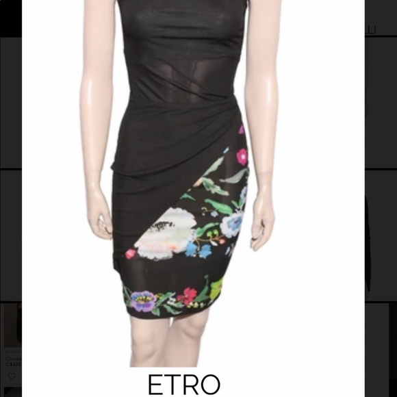 ETRO Floral Jersey Dress - Picture 2 of 3